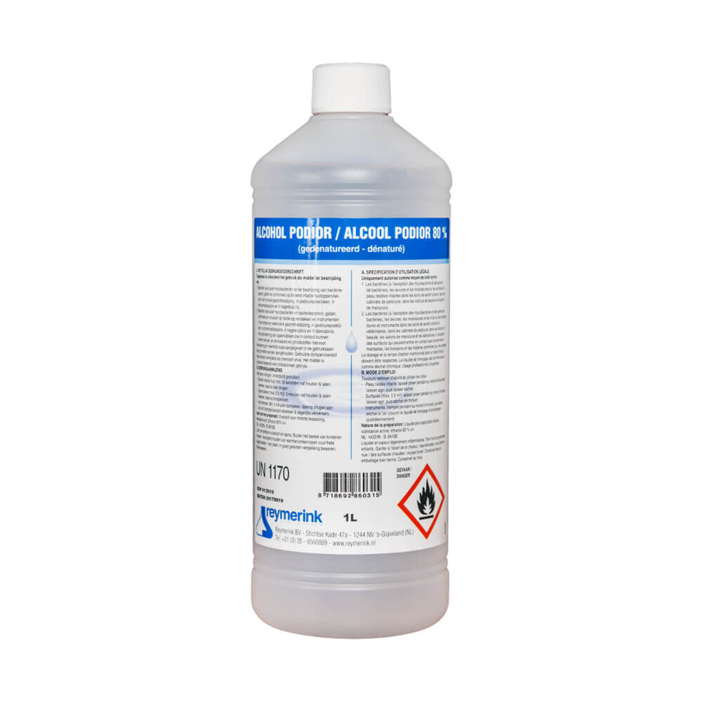 Reymerink Alcohol Podior 80% 1L Reymerink Alcohol Podior 80% 1L