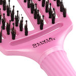 Olivia Garden Fingerbrush Care Iconische Borstel Zwijnenhaar & Nylon Arctisch Licht Hemels Roze