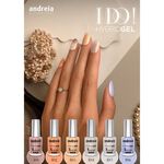 Andreia Professional Hybrid-Fusion Color Gel Nagellak-I Do!- ID3 Champagne nude met gouden glitters. 10.5ml
