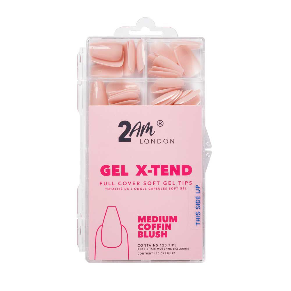 2AM London Soft Gel Tips - Medium Coffin Blush 120 PK 2AM London Soft Gel Tips - Medium Coffin Blush 120 PK