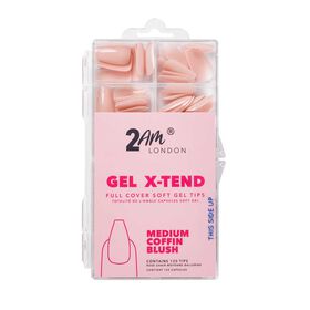 2AM London Soft Gel Tips - Medium Coffin Blush 120 PK 2AM London Soft Gel Tips - Medium Coffin Blush 120 PK