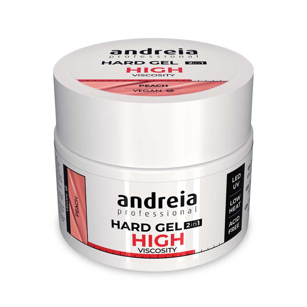 Andreia Professional Hard Gel 2 in 1 - Hoge Viscositeit Perzik 44g