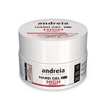 Andreia Professional Hard Gel 2 in 1 - Hoge Viscositeit Glitter zacht wit 22g