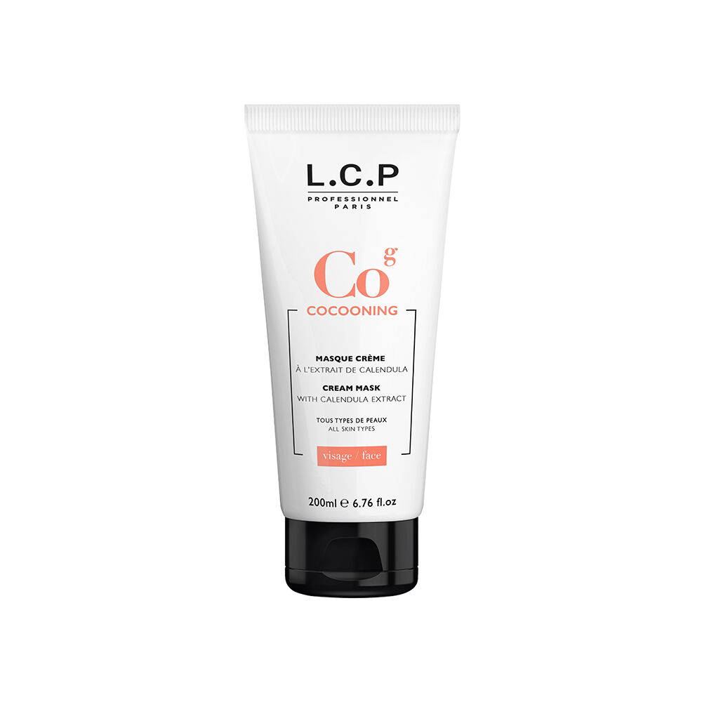 L.C.P Professionnel Cocooning Crèmemasker met calendula-extract 200ml L.C.P Professionnel Cocooning Crèmemasker met calendula-extract 200ml