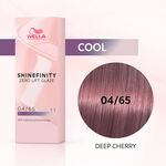 Wella Professionals Shinefinity Zero Lift Glaze Demi-permanente haarkleuring 04/65 Cool Deep Cherry 60ml