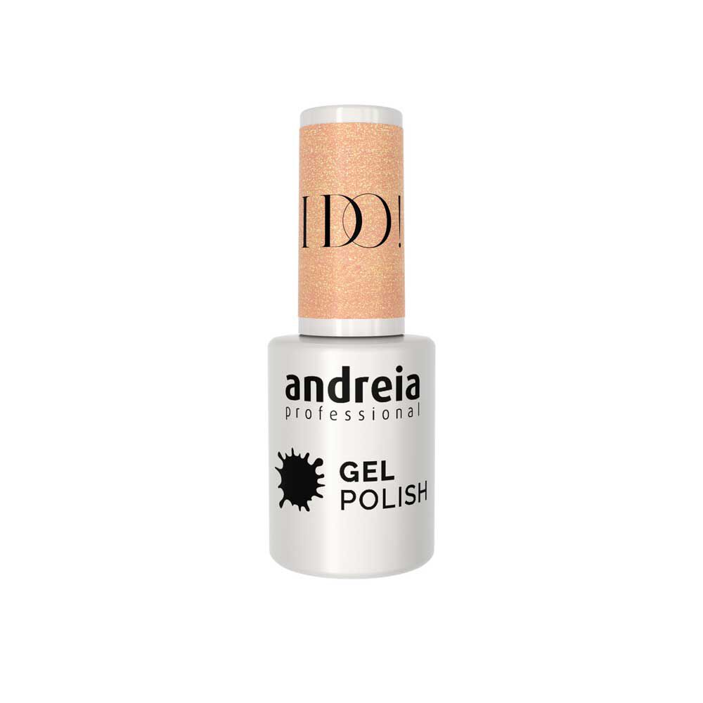 Andreia Professional Gel Polish Gellak - I Do! - ID3 Champagne nude met gouden glitters. 10.5ml