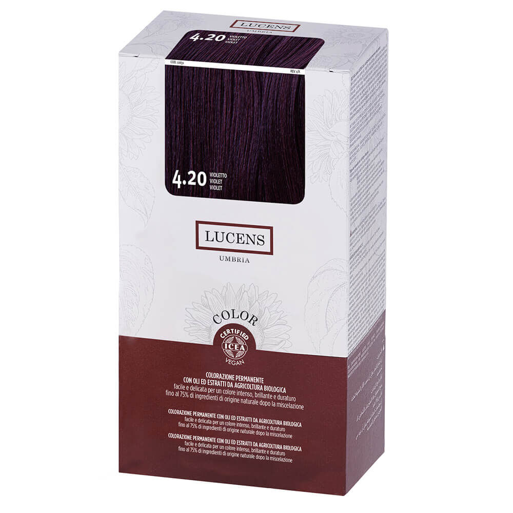 Lucens Permanent Hair Color Kit 4.20 Violetto