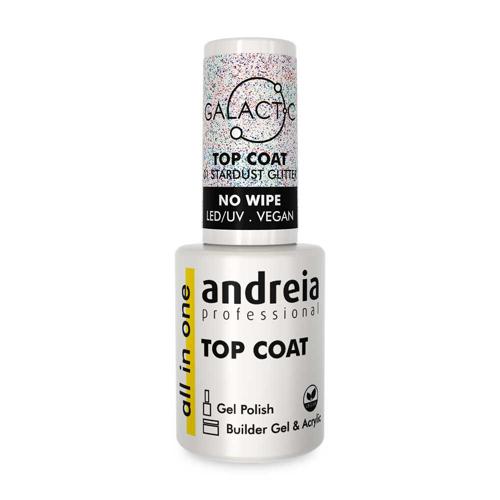 Andreia Professional All In One Gellak Topcoat - Galactic 01 Stardust Glitter 10.5ml