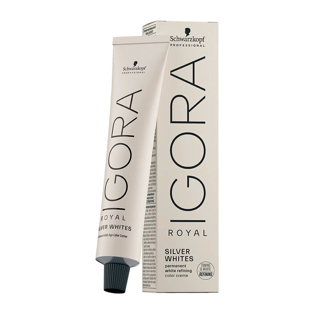 Schwarzkopf Igora Royal Silver Whites Permanent Haarkleuring 60ml Grijslila
