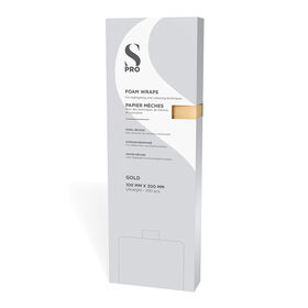 S-PRO Papier Mèches goud 100mmx300mm 200 Stk.