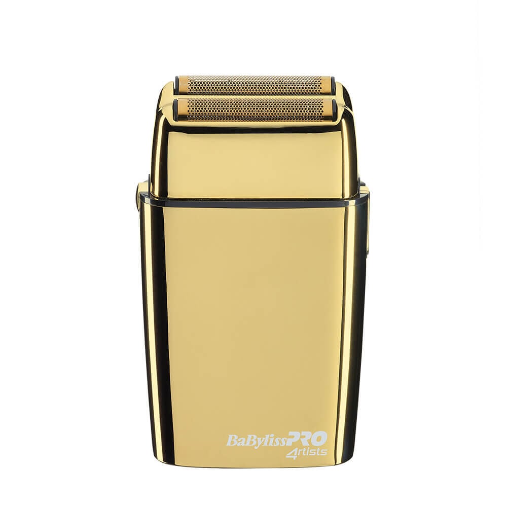 BaByliss Pro 4 Artists Double Foil Metal Shaver Gold FXFS2GE BaByliss Pro 4 Artists Double Foil Metal Shaver Gold FXFS2GE