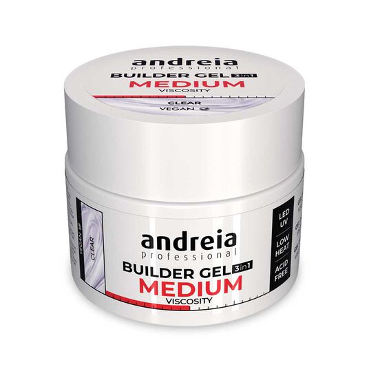 Andreia Professional Builder Gel 3 in 1 - Medium Viscositeit - Transparant 44g