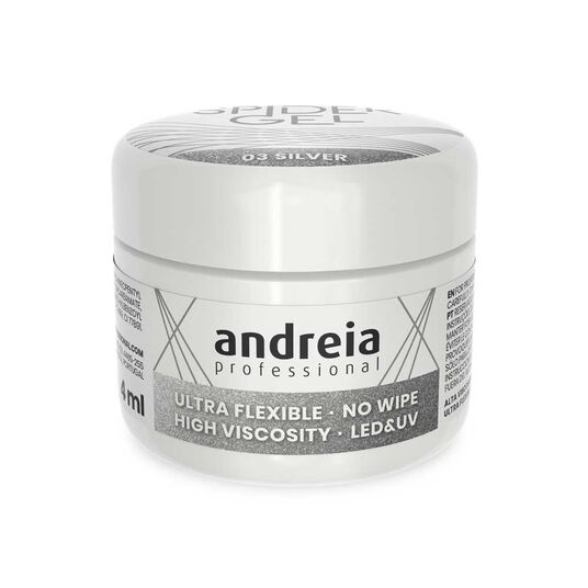 Andreia Professional Spider Gel - 03 Zilver 4ml