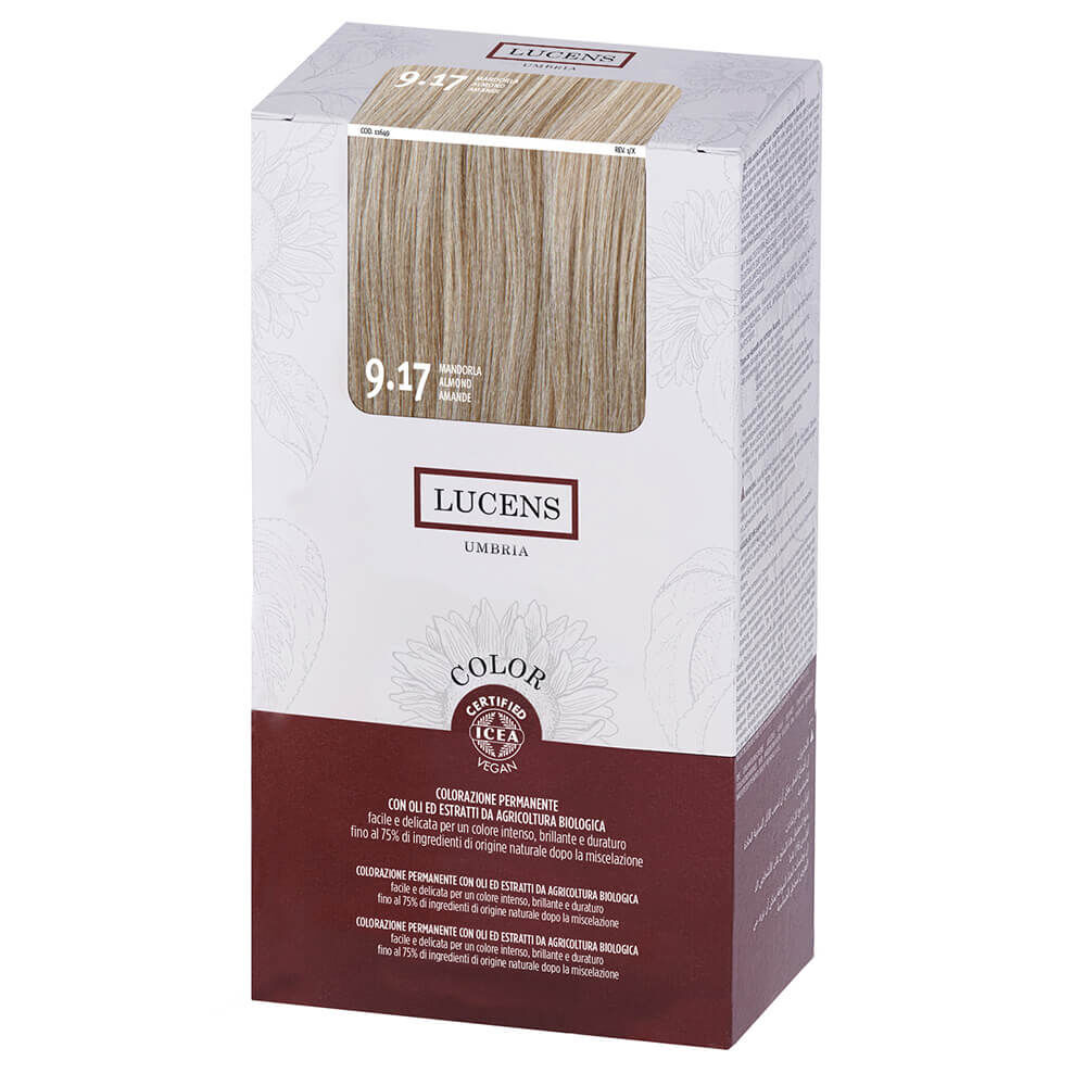 Lucens Permanent Hair Color Kit 9.17 Mandorla