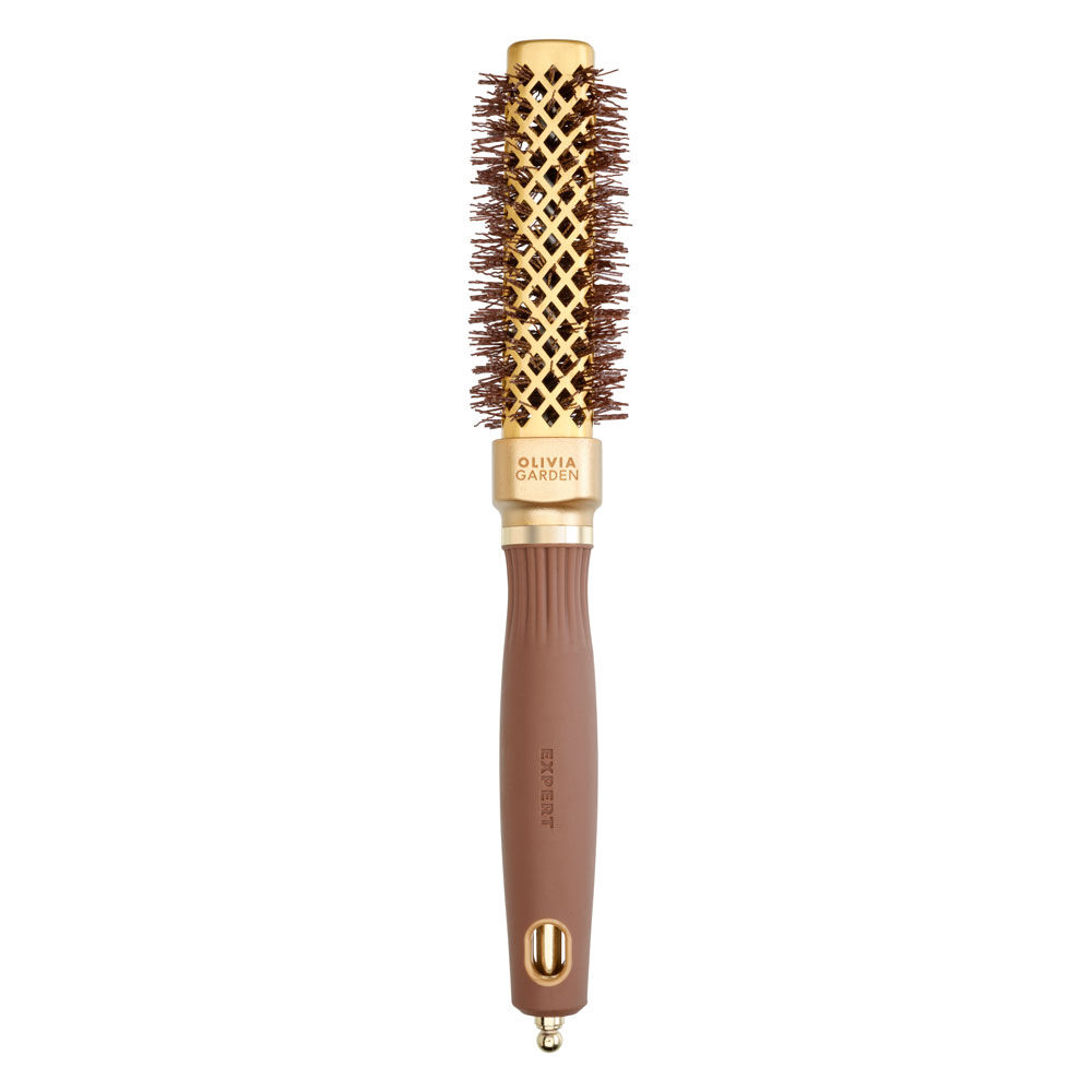 Olivia Garden Borstel Expert Blowout Straight & Wavy Goud & Bruin 30mm