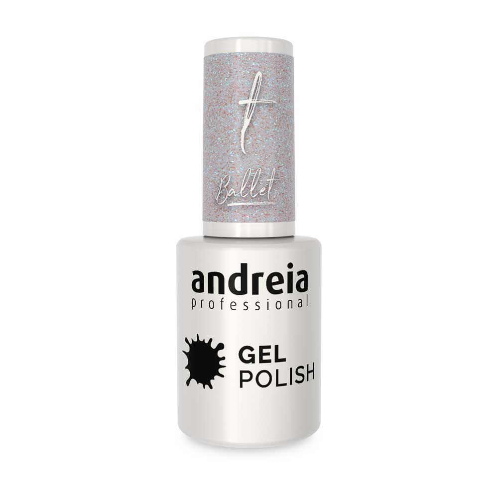 Andreia Professional Gellak - Ballet Collection BA6 Transparant en Blauw; Glitter 10.5ml