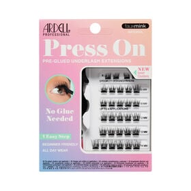 Ardell Press-On/Druk-en-klaar Fauxmink Natural, 30 stuks + Applicator