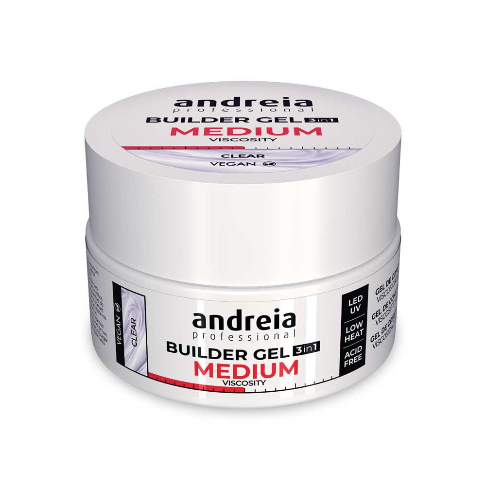 Andreia Professional Builder Gel 3 in 1 - Medium Viscositeit - Transparant 22g