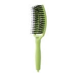 Olivia Garden Fingerbrush Care Dolce Vita Iconic Zwijnenhaar en Nylon Pistachegroen