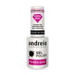 Andreia Professional Power Base Gellak Basecoat - Glitter zachtroze 10.5ml