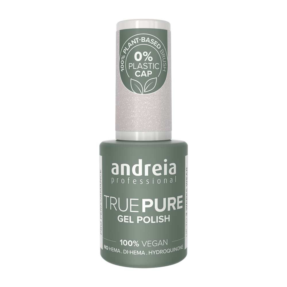 Andreia Professional True Pure Hema-vrije gellak - T03 Wit met Glitter 10.5ml