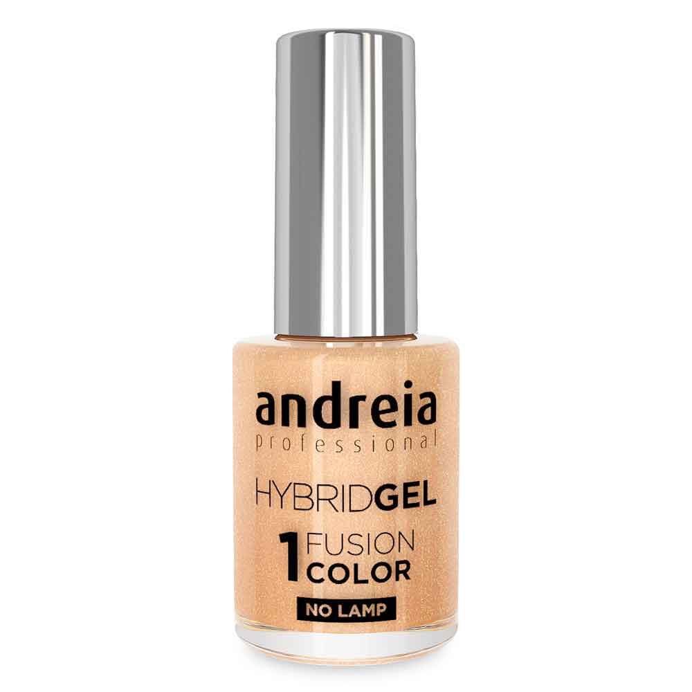 Andreia Professional Hybrid-Fusion Color Gel Nagellak-I Do!- ID3 Champagne nude met gouden glitters. 10.5ml