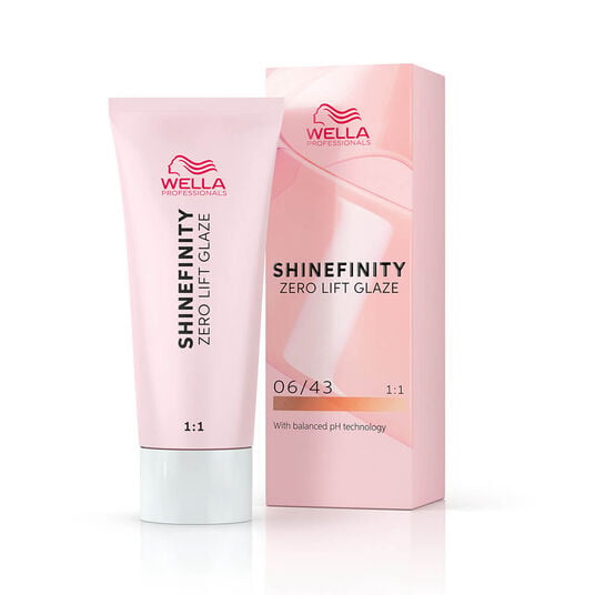 Wella Professionals Shinefinity Zero Lift Glaze Demi-permanente haarkleuring 06/43 Warm Copper Sunset 60ml