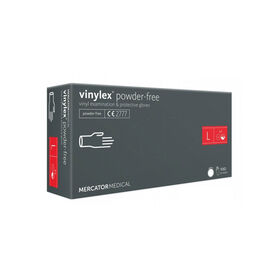 Mercator Niet-steriele transparante vinylhandschoenen vinylex ongepoederd Groot 100 stuks