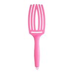 Olivia Garden Fingerbrush Care Dolce Vita Iconic Zwijnenhaar en Nylon Roze Granita