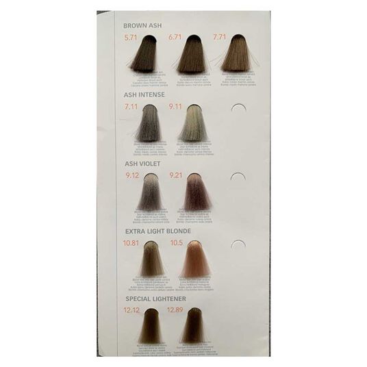 XP100 Intense Radiance kleurenkaart-insert