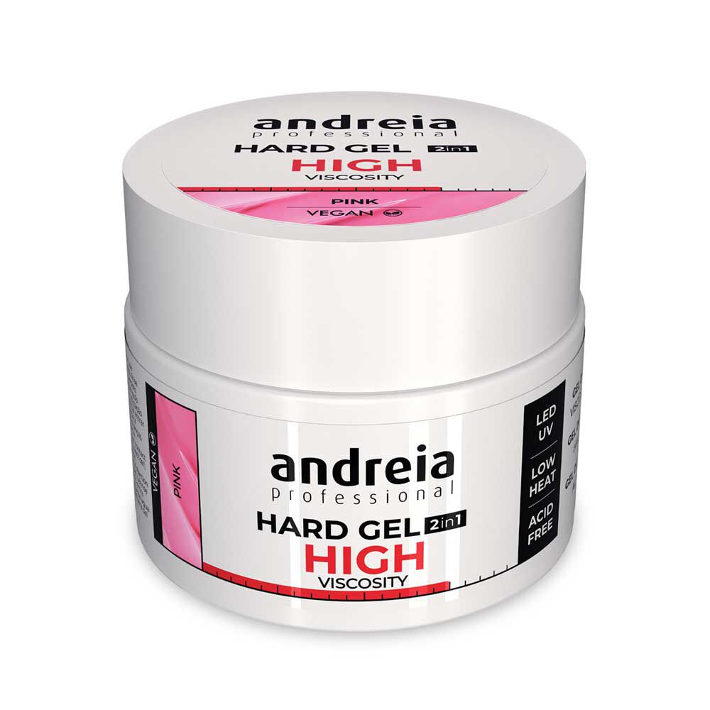 Andreia Professional Hard Gel 2 in 1 - Hoge Viscositeit Roze 44g