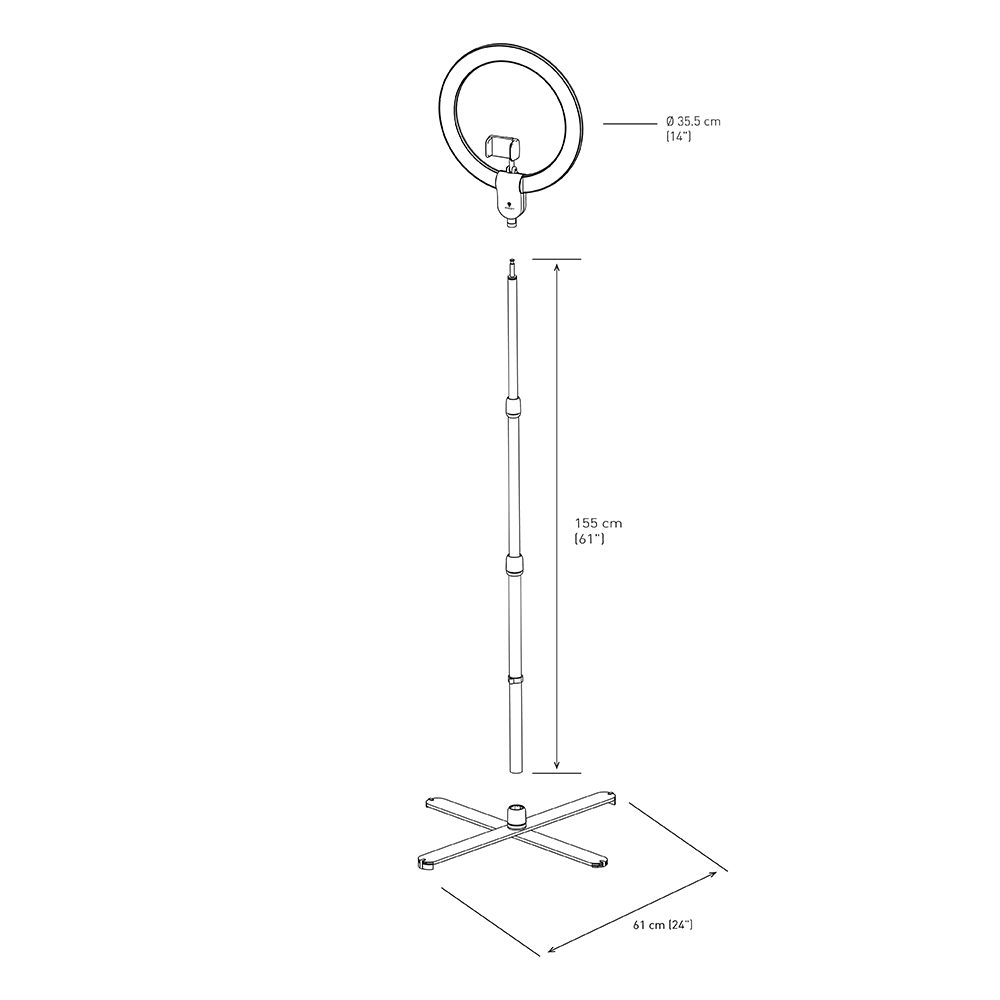 Daylight aura hotsell beauty ring lamp