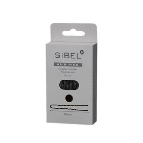 Sibel Metalen Pinnen Golvend 60mm Zwart 50 Stk