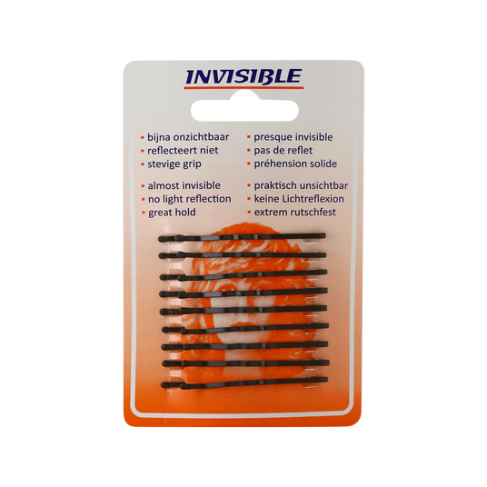 Newey Haarklemmen Bruin Kort 9st