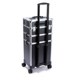S-PRO Phoenix Trolleykoffer Zwart/Zilver