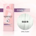 Wella Professionals Shinefinity Zero Lift Glaze Demi-permanente haarkleuring 10/8 Opal Flash 60ml