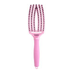 Olivia Garden Fingerbrush Care Iconische Borstel Zwijnenhaar & Nylon Arctisch Licht Hemels Roze