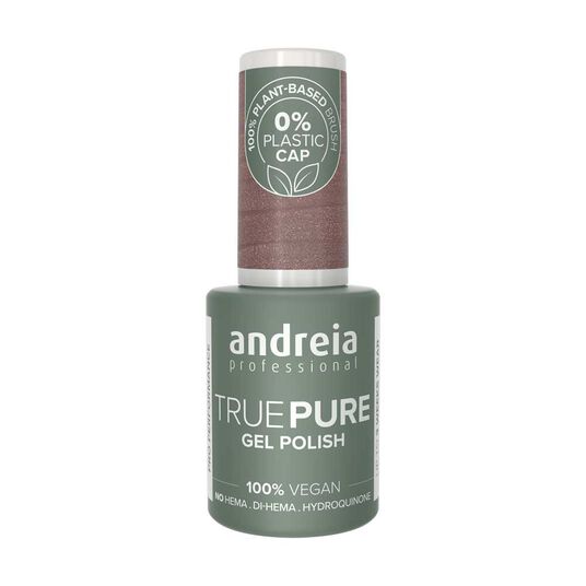 Andreia Professional True Pure Hema-vrije gellak - T42 Taupe met Gouden Glans 10.5ml
