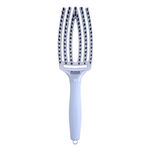 Olivia Garden Fingerbrush Care Iconische Borstel Zwijnenhaar & Nylon Arctisch Licht Pool Blauw