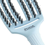 Olivia Garden Fingerbrush Care Iconic haarborstel met zwijnenhaar & nylon &ndash; Pastelblauw