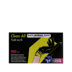 Clean All Nitrile Handschoenen L Zwart x100