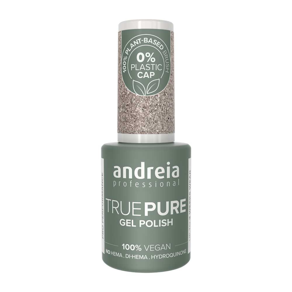 Andreia Professional True Pure Hema-vrije gellak - T04 Zilveren Glitter 10.5ml