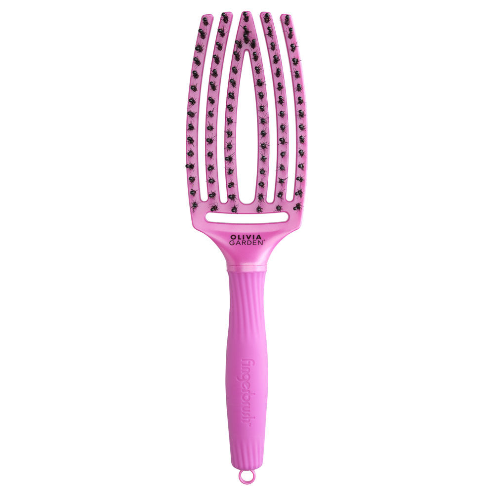 Olivia Garden Fingerbrush Iconic Everzwijnhaar & Nylon - Fall And Beyond Collectie - 34RTH Roze