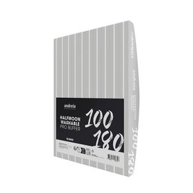 Andreia Professional Halfmoon Washable Pro Buffer 100/180 10 stuks