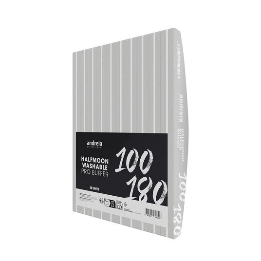 Andreia Professional Halfmoon Washable Pro Buffer 100/180 10 stuks