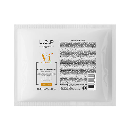 L.C.P Professionnel Paris Vitamin C Alginaatmasker voor een stralende teint met vitamine C 30g