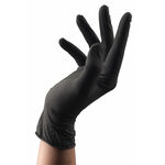 Clean All Handschoenen Wegwerp Latex Zwart L 100st