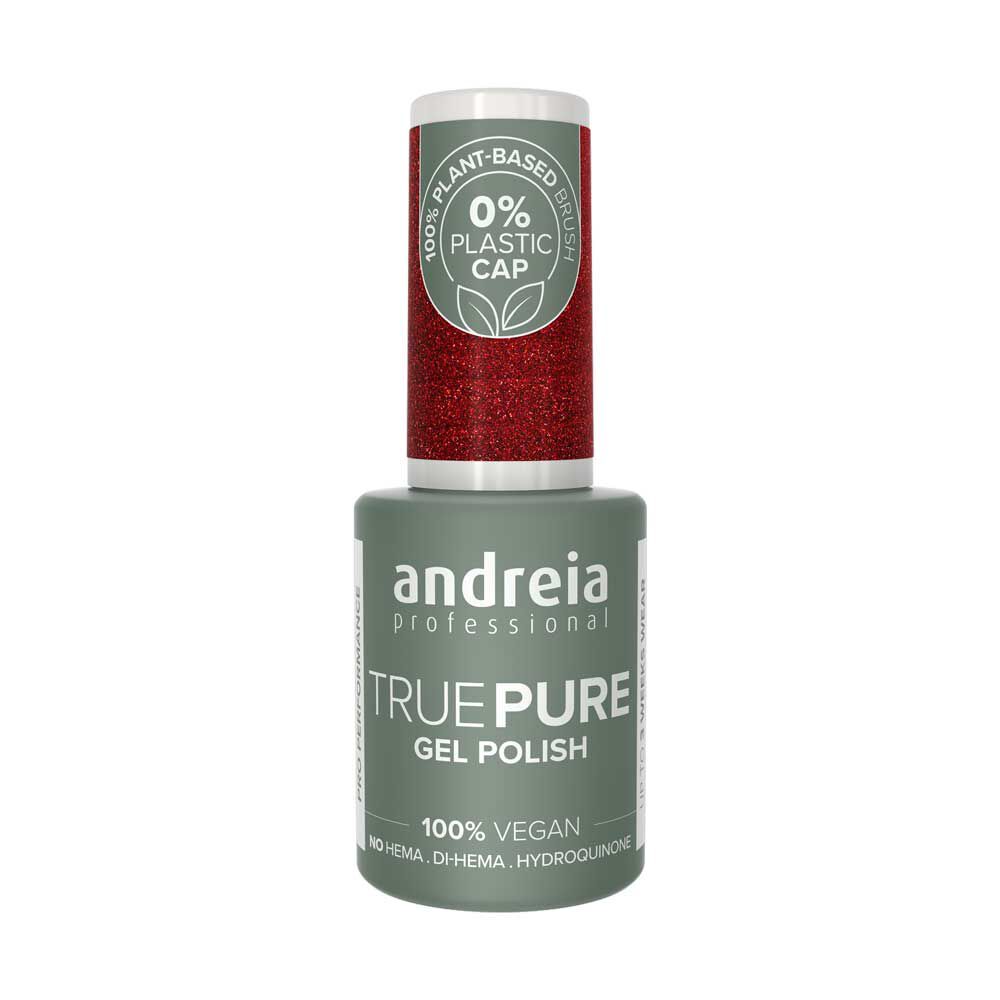 Andreia Professional True Pure Hema-vrije gellak - T39 Glitter Rood 10.5ml