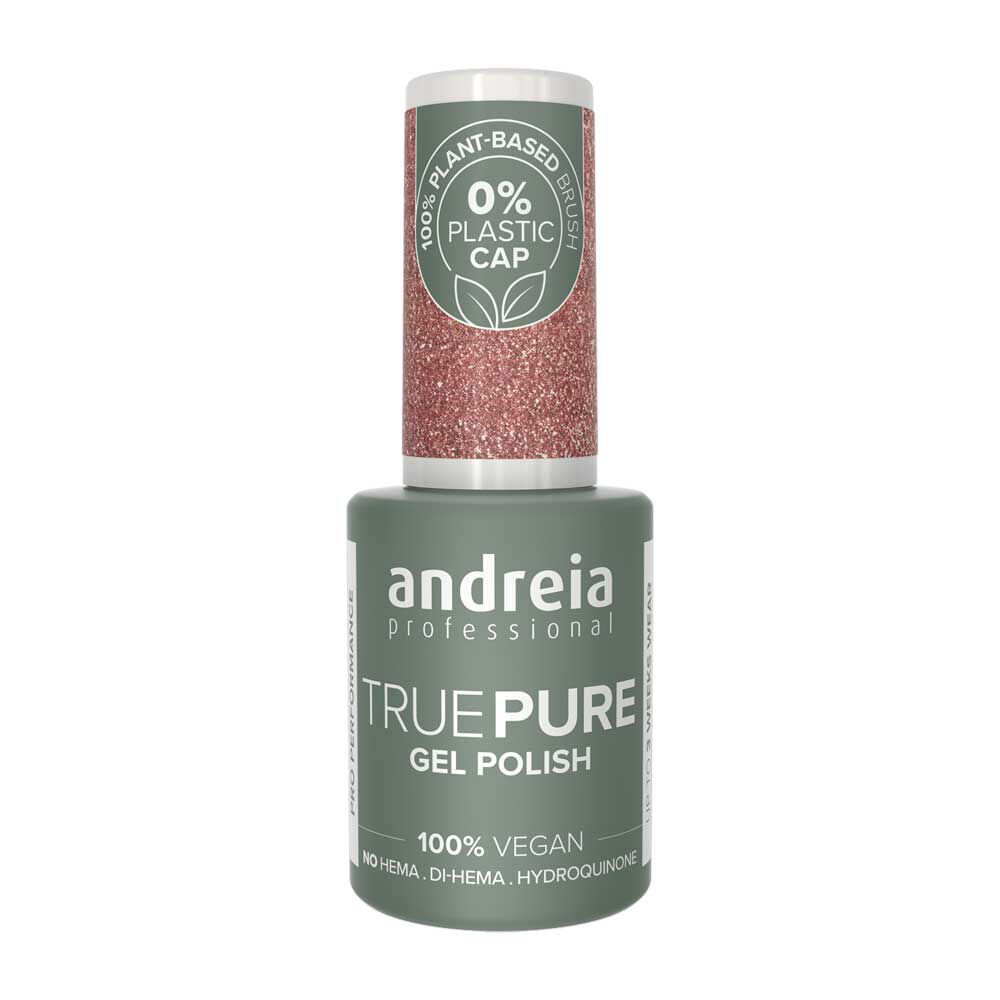 Andreia Professional True Pure Hema-vrije gellak - T31 Glitter Roze en Goud 10.5ml