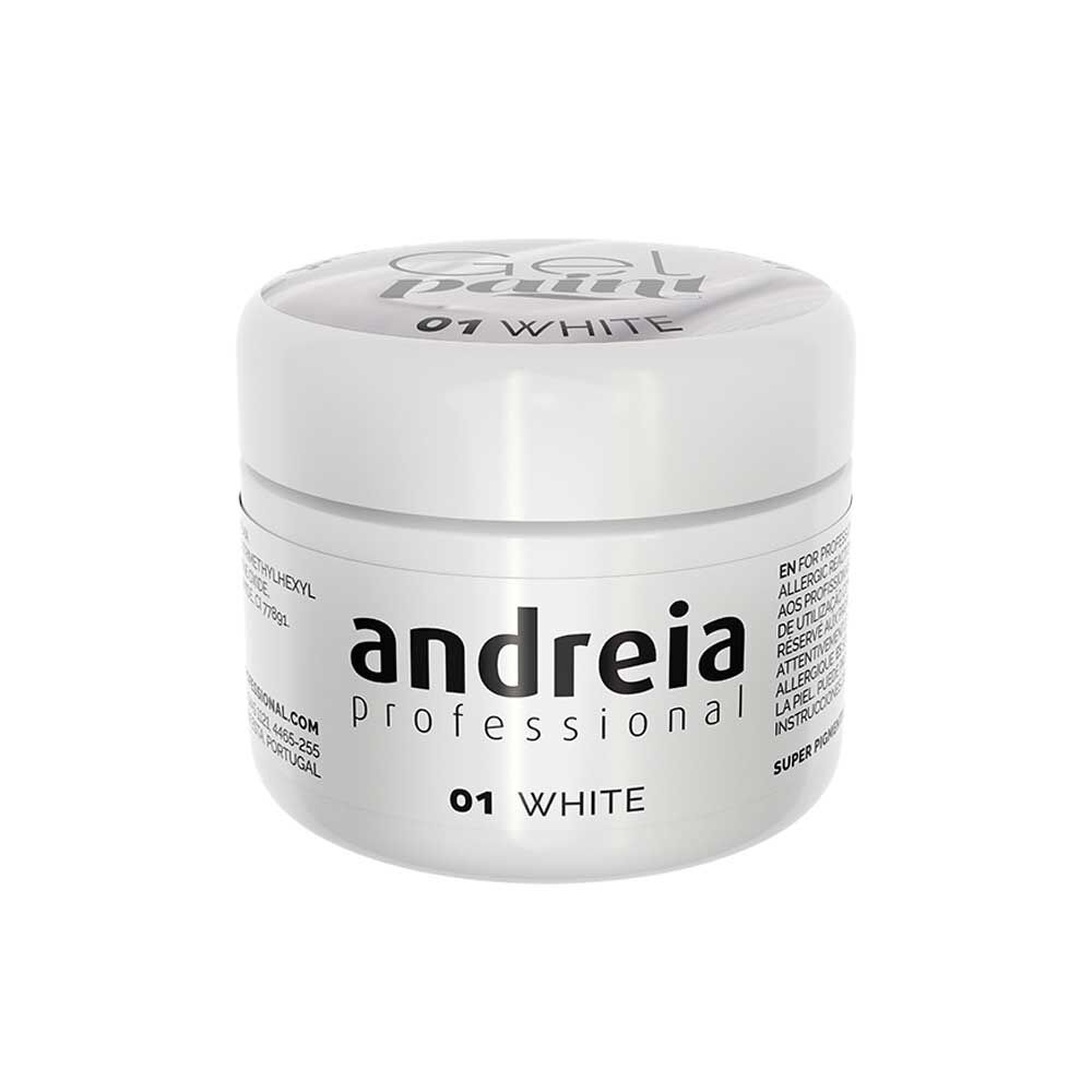 Andreia Professional Gel Paint - 01 Wit 4ml Andreia Professional Gel Paint - 01 Wit 4ml